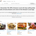 Amazon to exit daily deals with closure of Amazon local
