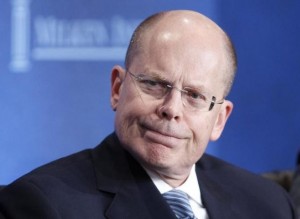 UnitedHealth Chief Executive Officer Stephen Hemsley takes part in a panel discussion titled "Getting From Care to Cure" at the Milken Institute Global Conference in Beverly Hills, California May 1, 2012. REUTERS/Danny Moloshok