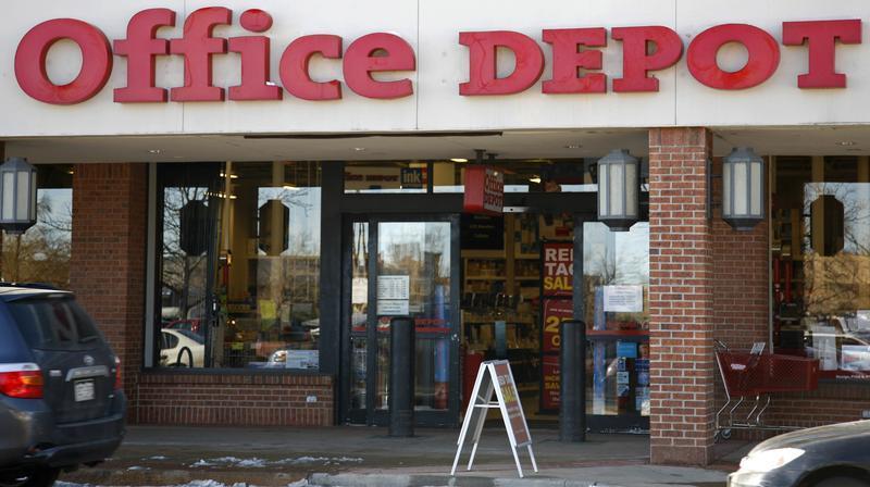 An Office Depot store is pictured in Boulder