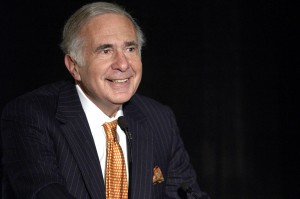 File photo of Carl Icahn, founder of Icahn & Co., speaking at the Wharton Economic Summit in New York